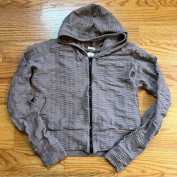 Booty by brabants light brown zip up hoodie size large - Picture 1 of 4